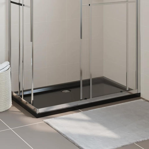 Piatto Doccia in ABS Rettangolare Nero 70x120 cm