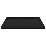 Piatto Doccia in ABS Rettangolare Nero 80x110 cm