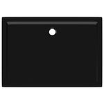 Piatto Doccia in ABS Rettangolare Nero 80x110 cm