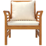 Set Salotto da Giardino 4pz con Cuscini Legno Massello Acacia
