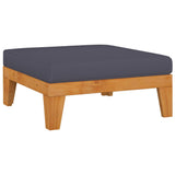 Set Divani da Giardino 4 pz con Cuscini in Massello di Acacia