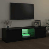 Mobile Porta TV con Luci LED Nero 140x40x36 cm