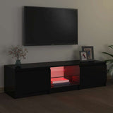 Mobile Porta TV con Luci LED Nero 140x40x36 cm