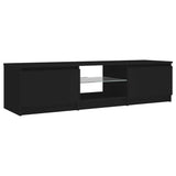 Mobile Porta TV con Luci LED Nero 140x40x36 cm