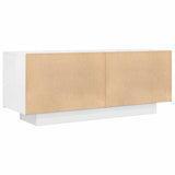 Mobile Porta TV Bianco Lucido 100x35x40 cm in Legno truciolato