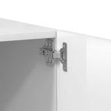 Mobile Porta TV Bianco Lucido 100x35x40 cm in Legno truciolato