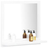 Specchio da Bagno Bianco 40x10,5x37 cm in Legno truciolato