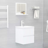 Specchio da Bagno Bianco 40x10,5x37 cm in Legno truciolato