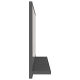 Specchio da Bagno Grigio 60x10,5x37 cm in Legno truciolato