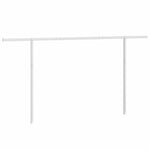 Set Pali per Tenda da Sole Bianco 450x245 cm Ferro