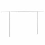 Set Pali per Tenda da Sole Bianco 450x245 cm Ferro