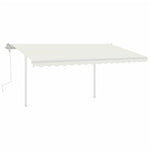 Set Pali per Tenda da Sole Bianco 450x245 cm Ferro