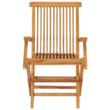 Set da Pranzo da Giardino 5 pz in Legno Massello di Teak