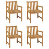 Set da pranzo da giardino 5 pz 180x90 cm in legno massello di teak