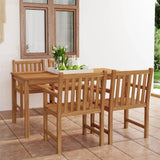 Set da pranzo da giardino 5 pz 180x90 cm in legno massello di teak