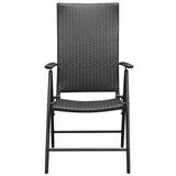 Set da Pranzo da Giardino 5 pz Nero e Marrone