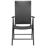 Set da Pranzo da Giardino 7 pz Nero e Marrone