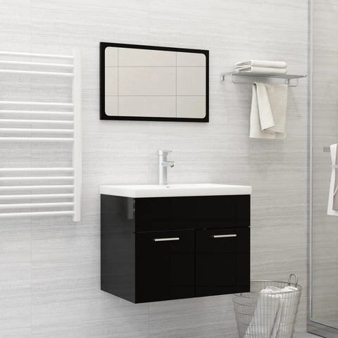 Lavabo da Incasso con Rubinetto 61x39x18 cm in Ceramica Bianco