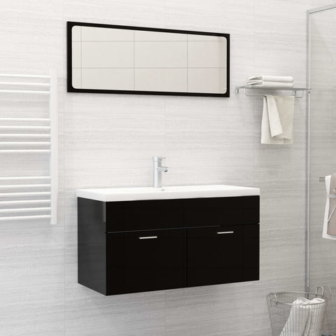 Lavabo da Incasso con Rubinetto 91x39x18 cm in Ceramica Bianco