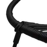 Set da Pranzo da Giardino 3 pz in Rattan PVC Nero