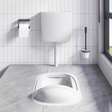 Sciacquone WC con Ingresso Acqua dal Basso 3/6 L Grigio