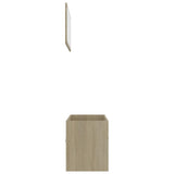 Set Mobili da Bagno 2 pz Rovere Sonoma in Legno truciolato