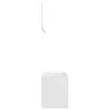 Set Mobili da Bagno 2 pz Bianco in Legno truciolato