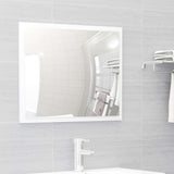 Set Mobili da Bagno 2 pz Bianco in Legno truciolato