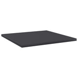 Ripiani per Libreria 8pz Grigi 40x40x1,5cm in Legno truciolato