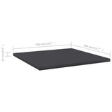 Ripiani per Libreria 8pz Grigi 40x40x1,5cm in Legno truciolato