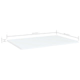 Ripiani per Libreria 8pz Bianchi 60x40x1,5 cm Legno truciolato