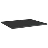 Ripiani per Libreria 8pz Nero Lucido 60x50x1,5cm truciolato