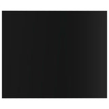 Ripiani per Libreria 8pz Nero Lucido 60x50x1,5cm truciolato