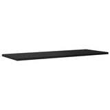 Ripiani per Libreria 8pz Nero Lucido 80x30x1,5cm truciolato