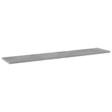 Ripiani Libreria 8pz Grigio Cemento 100x20x1,5cm truciolato