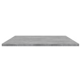 Ripiani Libreria 4pz Grigio Cemento 100x50x1,5cm truciolato