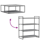Ripiani Libreria 4pz Grigio Cemento 100x50x1,5cm truciolato