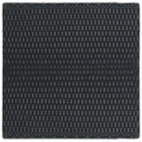 Set Bar da Giardino 3 pz con Cuscini Polyrattan Nero