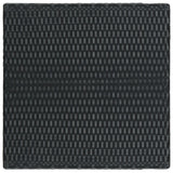 Set Bar da Giardino 5 pz con Cuscini Polyrattan Nero