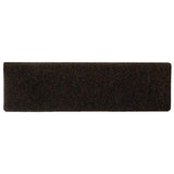 Tappetini per scale autoadesivi 15 pz 65x21x4 cm marrone scuro bordo rettangolare