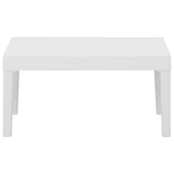 Set Divani da Giardino con Cuscini 4 pz in Plastica Bianco