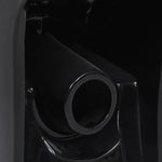 Vaso WC in Ceramica da Bagno Rotondo Base con Scarico Nero