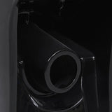 Vaso WC in Ceramica da Bagno Rotondo Base con Scarico Nero