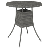 Set Divani da Giardino 7 pz con Cuscini in Polyrattan Grigio