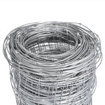 Recinzione da Giardino in Acciaio Zincato 50x1,25 m Argento