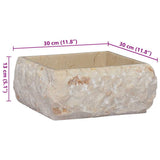 Lavandino Crema 30x30x13 cm in Marmo