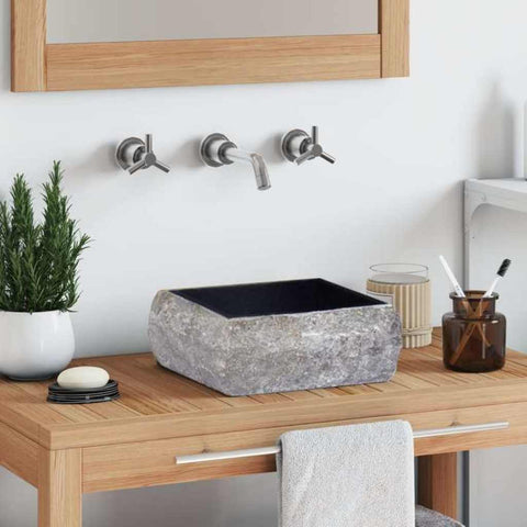 Lavandino Nero 30x30x13 cm in Marmo