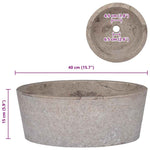 Lavandino Grigio 40x15 cm in Marmo