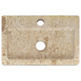 Lavello a Parete Crema 38x24x6,5 cm in Marmo