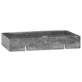 Lavello a Parete Grigio 38x24x6,5 cm in Marmo